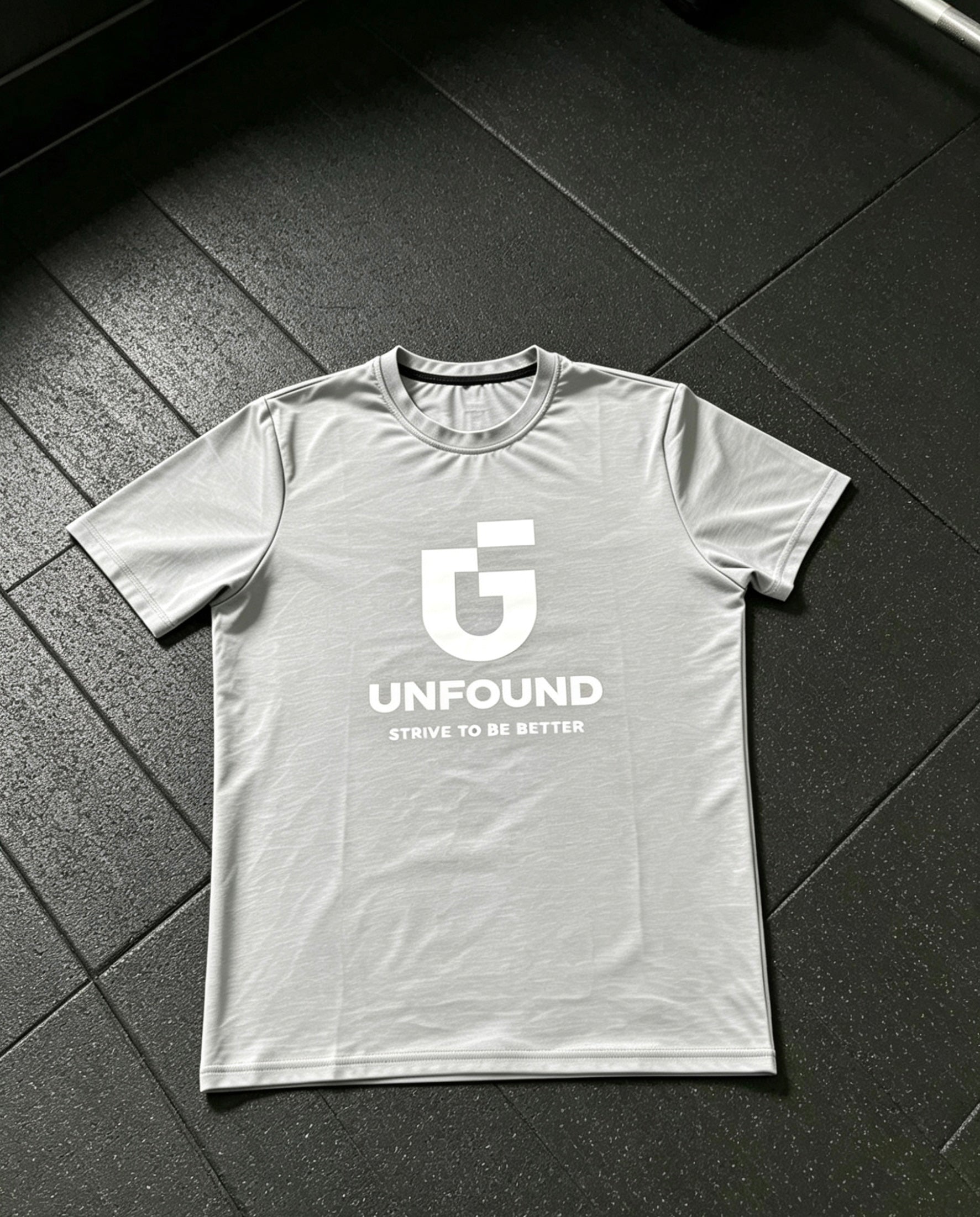 Grey performance slim fit T-shirt